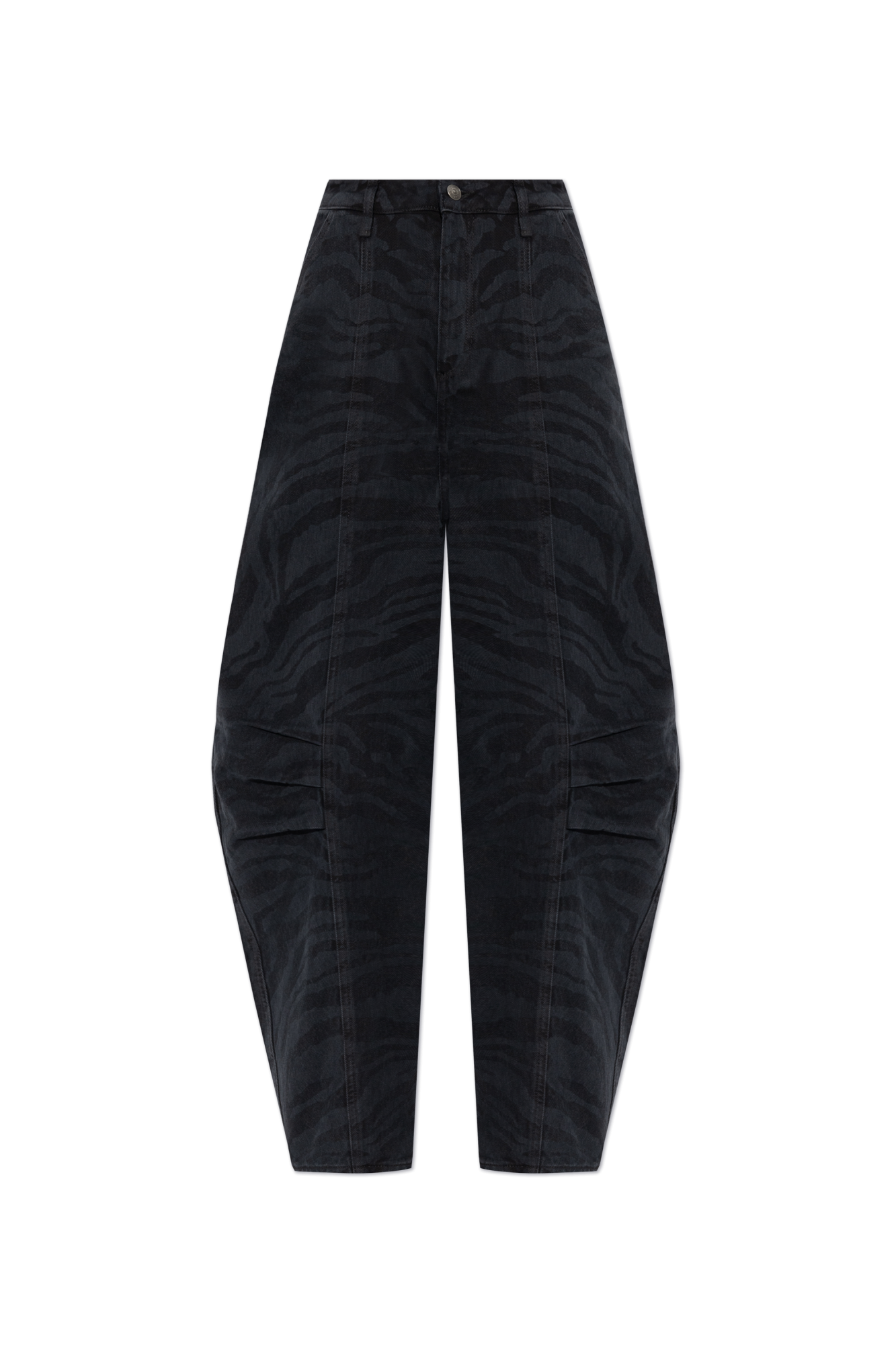 デニム・ジーパン ROTATE Women Denim Pants 1145022930 Blurry  Leopard Gree JWZUY Leopard Print Jeans for Women Cheetah Print Pants